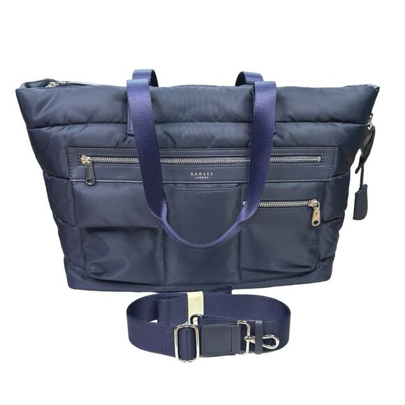 Radley London Southwood Lane Large Tote - Dark Blue - 9.5”W x 19.3”H x 5.9”D - Picture 2 of 11